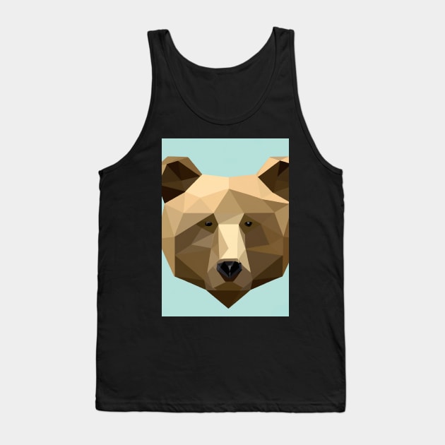 3D Render Bear Tank Top by maxcode